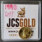 1990 $5 1/10oz Gold American Eagle