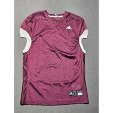 Adidas Football Practice Jersey Maroon White Sleeveless Adult Size L New