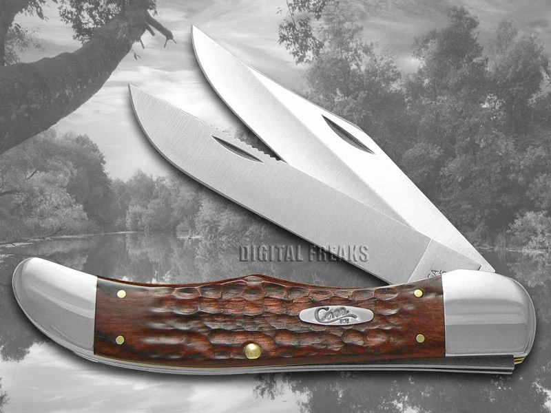 Case xx Knives Large Folding Hunter Jigged Rosewood Pocket Knife Stainless 00189 - Image 2 of 4