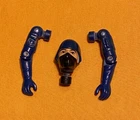 G.I. GI JOE gijoe 1983 COBRA SOLDIER BODY PARTS LOT #3 head + r+L arm FREE SHIP