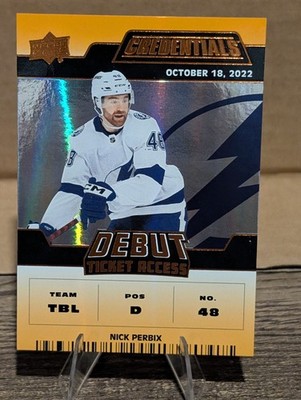 2022 Credentials Debut Ticket Access Orange /149 Nick Perbix 