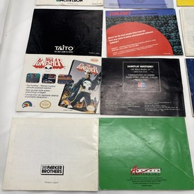 Nintendo NES  Manual Lot (20+) Posters Mario Iron Sword Demon Tetris Robin Hood