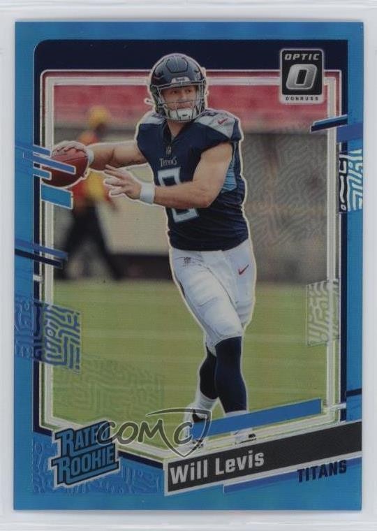 2023 Panini Donruss Optic Rated Aqua Prizm 47/299 Will Levis #298 Rookie RC 05jo