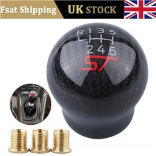 For Ford Fiesta ST Focus ST Carbon Fibre Gear Knob 6 Speed Gear Shift Knob