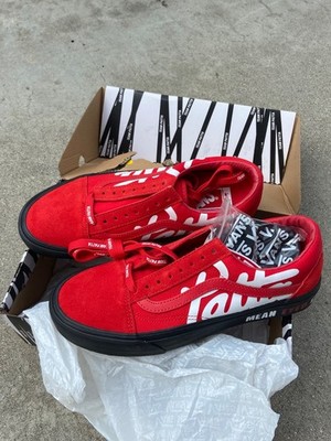 Size 8 - Patta x Vans Old Skool VLT LX Mean Eyed Cat - High Risk Red