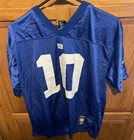 New York Giants Eli Manning Blue Jersey Youth Kids Extra XL 18-20 Large Reebok — photo 1