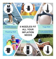 Electric Paddle Board Pump Portable, 20PSI High Pressure SUP Air Pump Dual Green