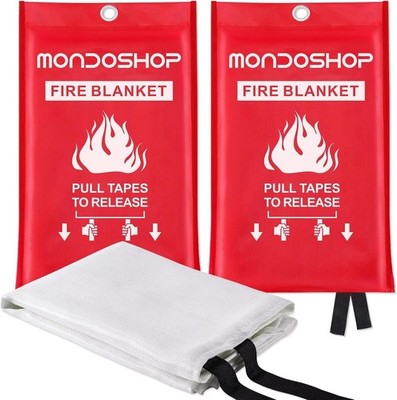Fire Blanket Emergency Fire Safety for Home Kitchen Camping Grill Car Office