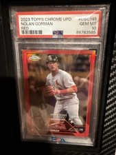 2023 Topps Chrome Update Series  Rookie Debut Nolan Gorman  USC145 Refractor  R 