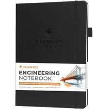 Engineering Notebook   Hardcover Grid Notebook with Numbered Pages, Table of ...