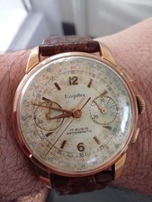 Cronografo svizzero vintage Magalex anni '40 | quadrante maculato tropicale | servizio completo