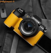 MrStone Fujifilm XS20 X-S20 Genuine Leather Half Case Insert Camera Cover Bag