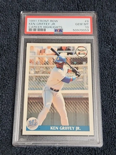 Ken Griffey Jr 1991 Front Row #9 Career Highlights Low Pop 18 PSA 10 GEM MINT