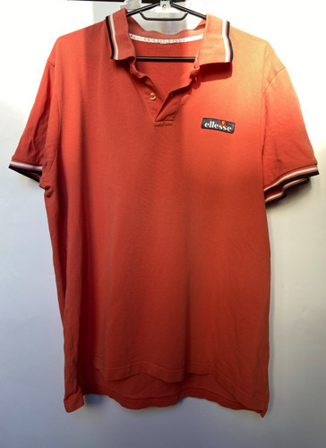 Ellesse, Vintage Ellesse Polo Shirt Men's L Orange Casual