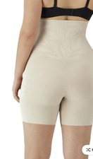 MAIDENFORM Flexees High Waist Thigh Slimmer 2XL Beige NWT Ultra Firm NWT