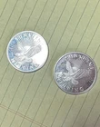 2) Lot of Two (2) Half Ounce .999 Fine Silver Rounds Sunshine Mint 1 T Oz Total