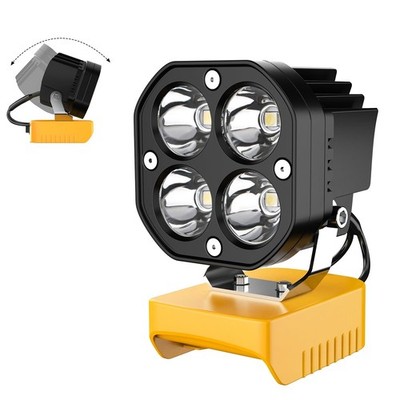 40W LED Work Light for Dewalt 20V Battery 6000LM Flood Light Flashlight Portable
