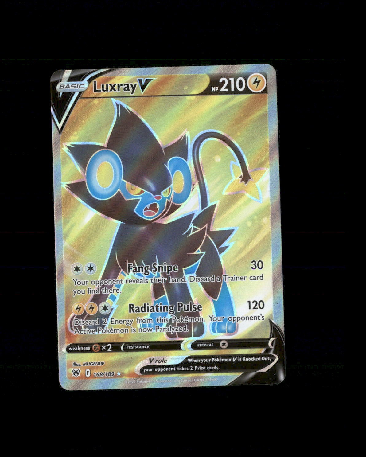 NM SWSH10: Astral Radiance Holo Luxray V (Full Art) 168/189