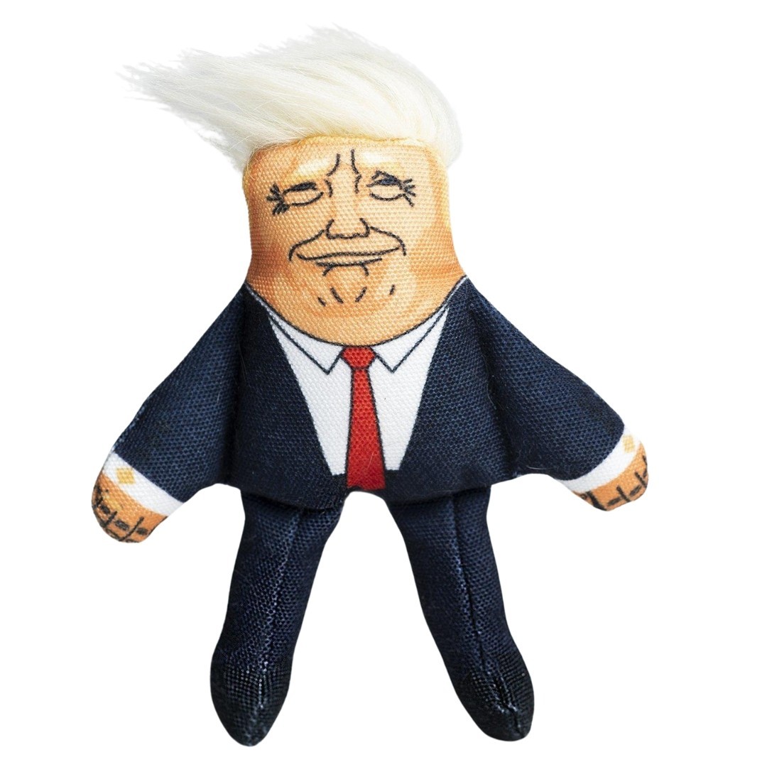 Pet Hates Toys DONALD TRUMP | Tough  Plush Cat Toy | Contains Catnip