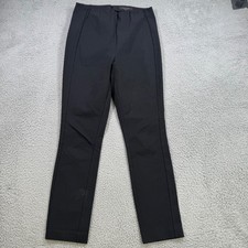 rag & bone Black Simone Slim Trousers Stretch Pants Back Zip Womens 8 USA Made