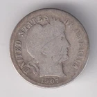 1907-D BARBER DIME 10¢ DENVER MINT 90% SILVER COIN UNITED STATES AMERICA