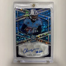 2024 Spectra CHRIS JOHNSON CJ2k Neon Blue Color Match Auto /50 #SIGCJN