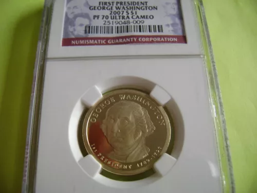 2007-S GEORGE WASHINGTON NGC PF70 ULTRA CAMEO DOLLAR PROOF COIN