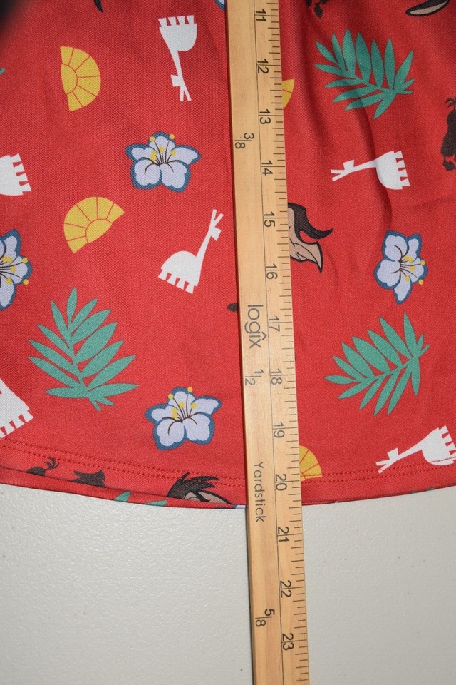 Disney Scuba Skater Skirt Emperors New Groove Llama Print Icons Sz 1 W