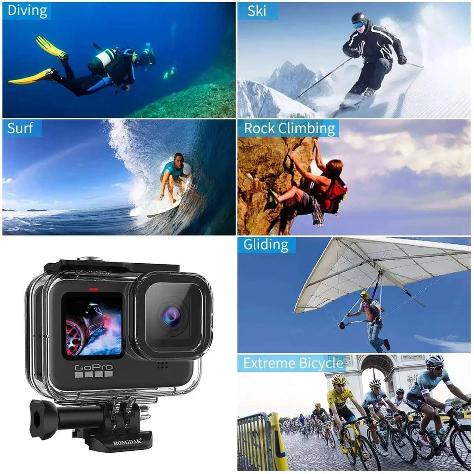 Waterproof Case For Gopro 13, 12 ,11 ,10, 9 Hero Black Diving Housing Protective - Image 2 of 4