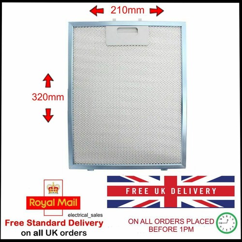 Universal Wire Metal Mesh Cooker Hood Extractor Fan Filter All Sizes Stocked esd - Picture 30 of 47