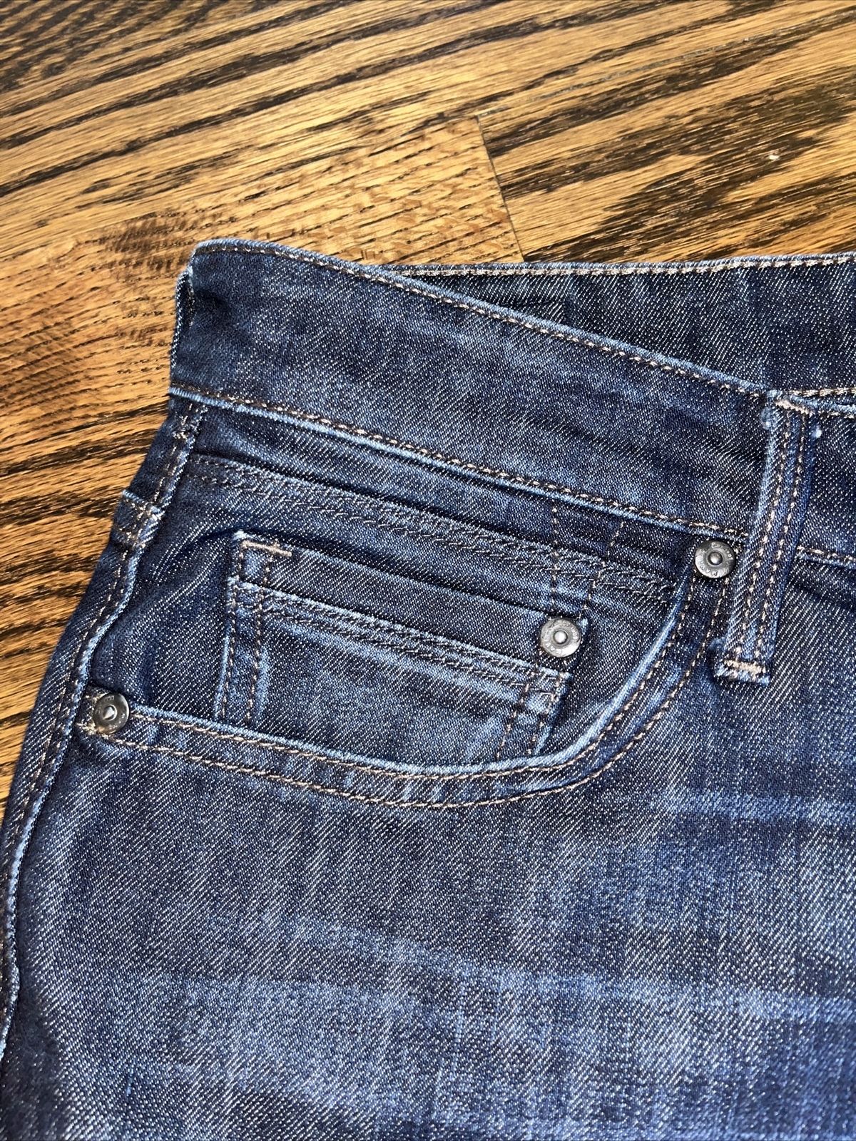 Mavi Jeans Men 34 x 30.5 Dark Blue Denim Zach Straight Leg Mid Rise - View 2