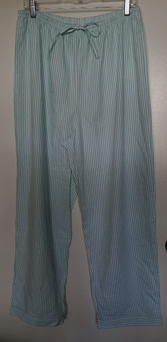 Juego de pijamas Cabernet Classics 100% tejido algodón verde rayas talla L - Imagen 7 de 9
