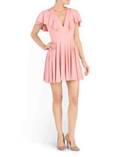 NEW Alexander McQueen Fit and Flare Deep V-Neck Sexy Dress Sz 42 6 8 $2500 + NWT