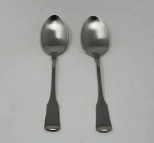 Oneida American Colonial Set of 2 Teaspoons 6" Quality 18/10 Stainless