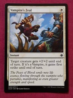 Magic The Gathering IXALAN VAMPIRE'S ZEAL white card MTG | eBay