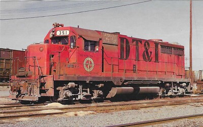 Railroad Chrome Postcard B28 Get the Connection Detroit Toledo Irontown #351