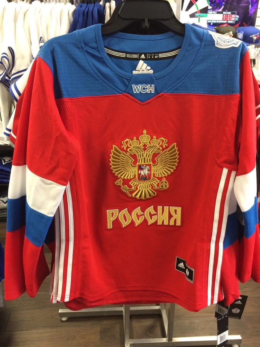 2016 World Cup of Hockey Team Russia Adidas Jersey Replica Large Ladies  Women