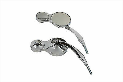 Split Vision Round Mirror Set for Harley Davidson by V-Twin