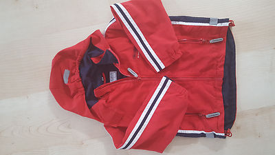 Division by outburst Jacke Mädchen 110 5-6 Jahre rot Kapuze abknöpfbar top