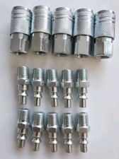 1/4-Inch Steel Female Industrial Coupler Air Hose Fittings 1/4-Inch 15 Pieces