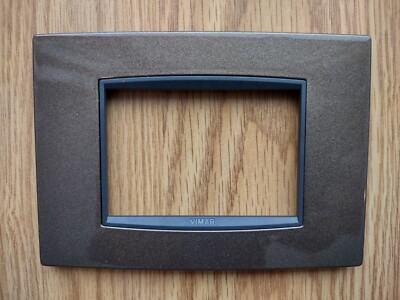 VIMAR EIKON 20653.11 EIKON CLASSIC 3 MODULES COVER PLATE SIENA METAL