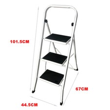 Foldable 3 4 5 6 7 8 Step Ladder Stepladder Non Slip Tread Safety Aluminium Step