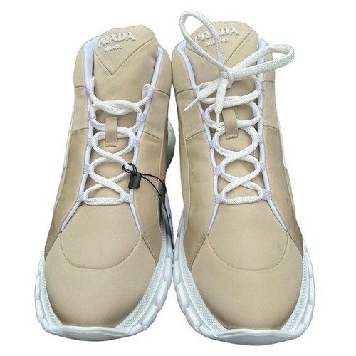 NWB PRADA***Nylon Lace-Up Mid-Top Sneakers****EU 39.5 US 9.5 $1020 - Picture 5 of 11