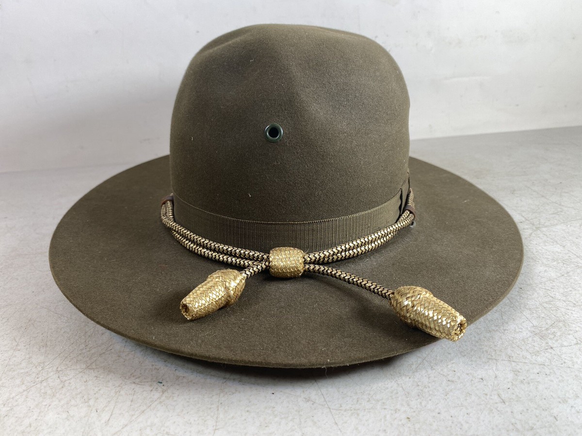 rare WW1 WW2 Hat Cap JL Circione 0-492375 Stetson trooper officers 