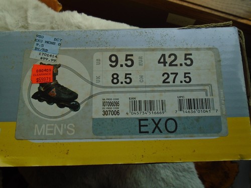 NEW K2 EXO Mens 9.5 Black/Brown Inline Skates The Original Softboot NEW - Picture 4 of 12