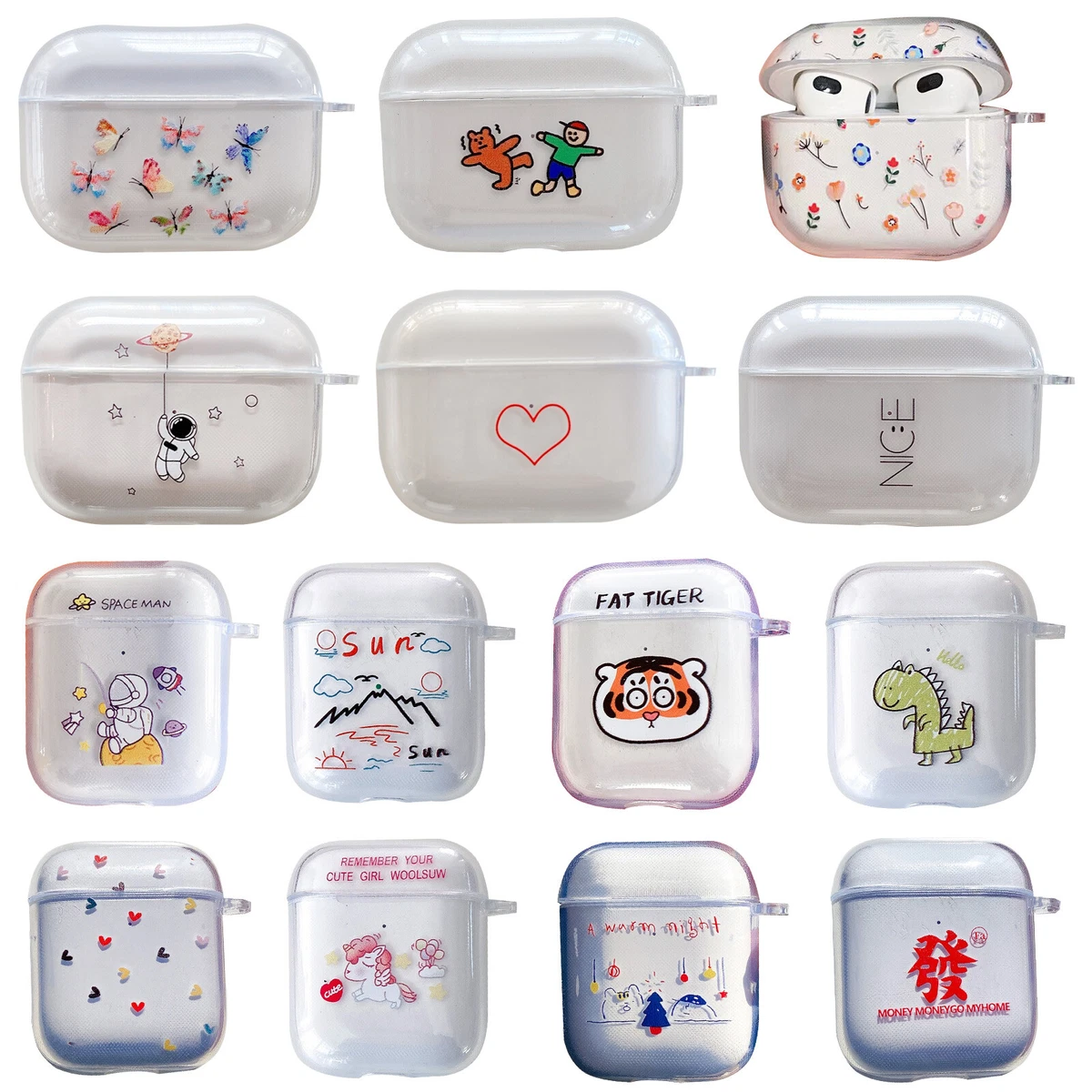 Cute Smile Aesthetic Airpods Case Airpods 3 Case Cover Case 