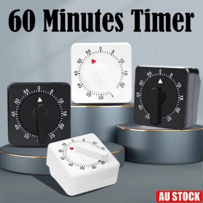 Kitchen Baking Cooking Timer Countdown 60 Minute Alarm Reminder Mechanical Time - image 1 of 4