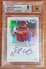 2011 Bowman Chrome Paul Goldschmidt Auto Refractor BGS 9/10 MVP Year? 