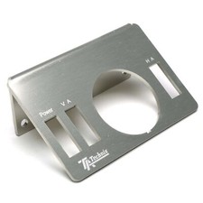 TA-Technix / Viair Druckanzeigen Halter / Rahmen alu geb&uuml;rstet / 50&deg; abgewinkelt