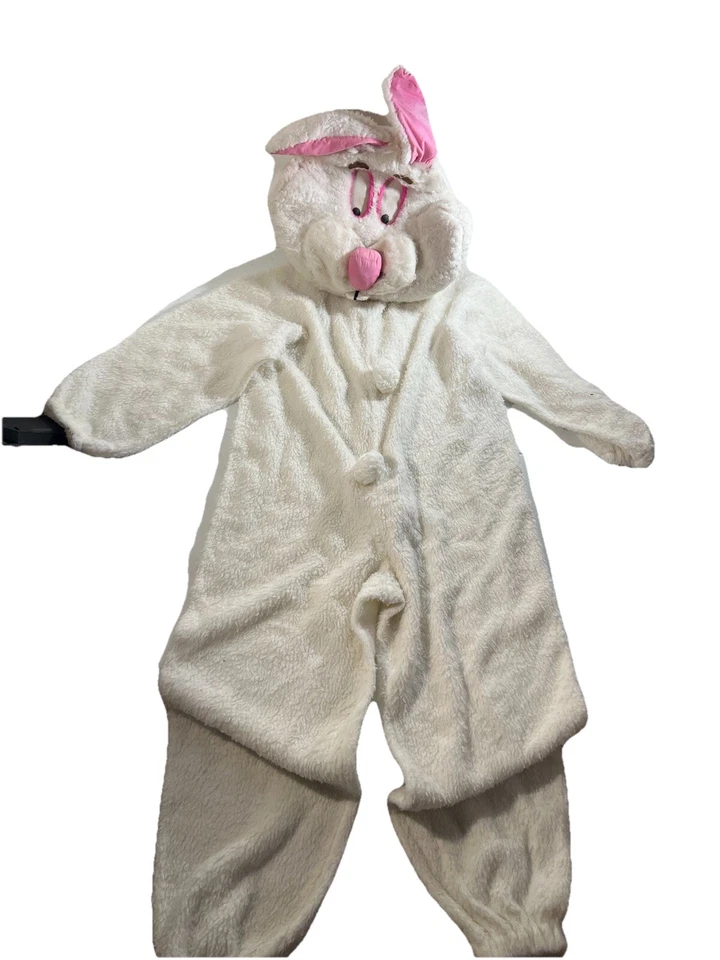 Disfraz de Conejo de Pascua Adulto Talla Única Profesional Conejo Mascota Traje Juegos con disfraces Máscara Foto 2 de 4